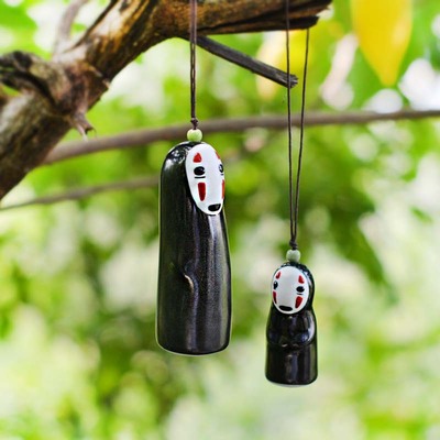 【zakka工藝禮品千與千尋無臉小號手繪陶瓷風(fēng)鈴創(chuàng)意掛飾車飾】價格,廠家,圖片,陶瓷工藝品,廈門神冠軟件科技-